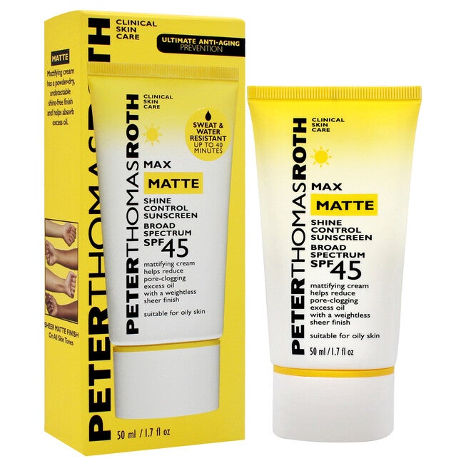 Max Matte Shine Control Sunscreen SPF 45 by Peter Thomas Roth for Unisex - 1.7 oz Sunscreen, See Description, alternate image number 1
