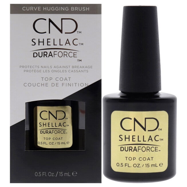 Shellac Nail Color - Duraforce Top Coat by CND for Women - 0.5 oz Nail Polish, NA, hi-res image number null