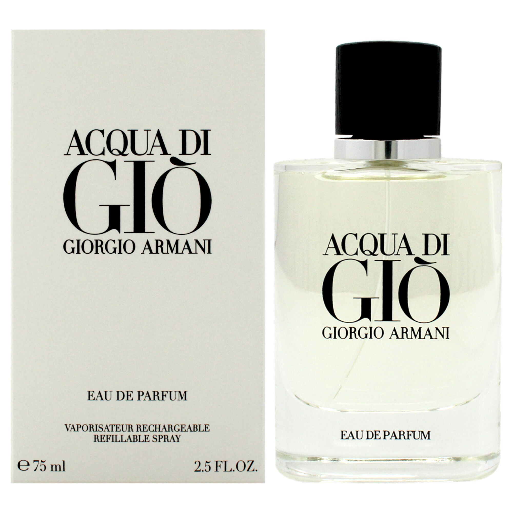 Acqua Di Gio by Giorgio Armani for Men - 2.5 oz EDP Spray (Refillable), See Description, hi-res image number 0