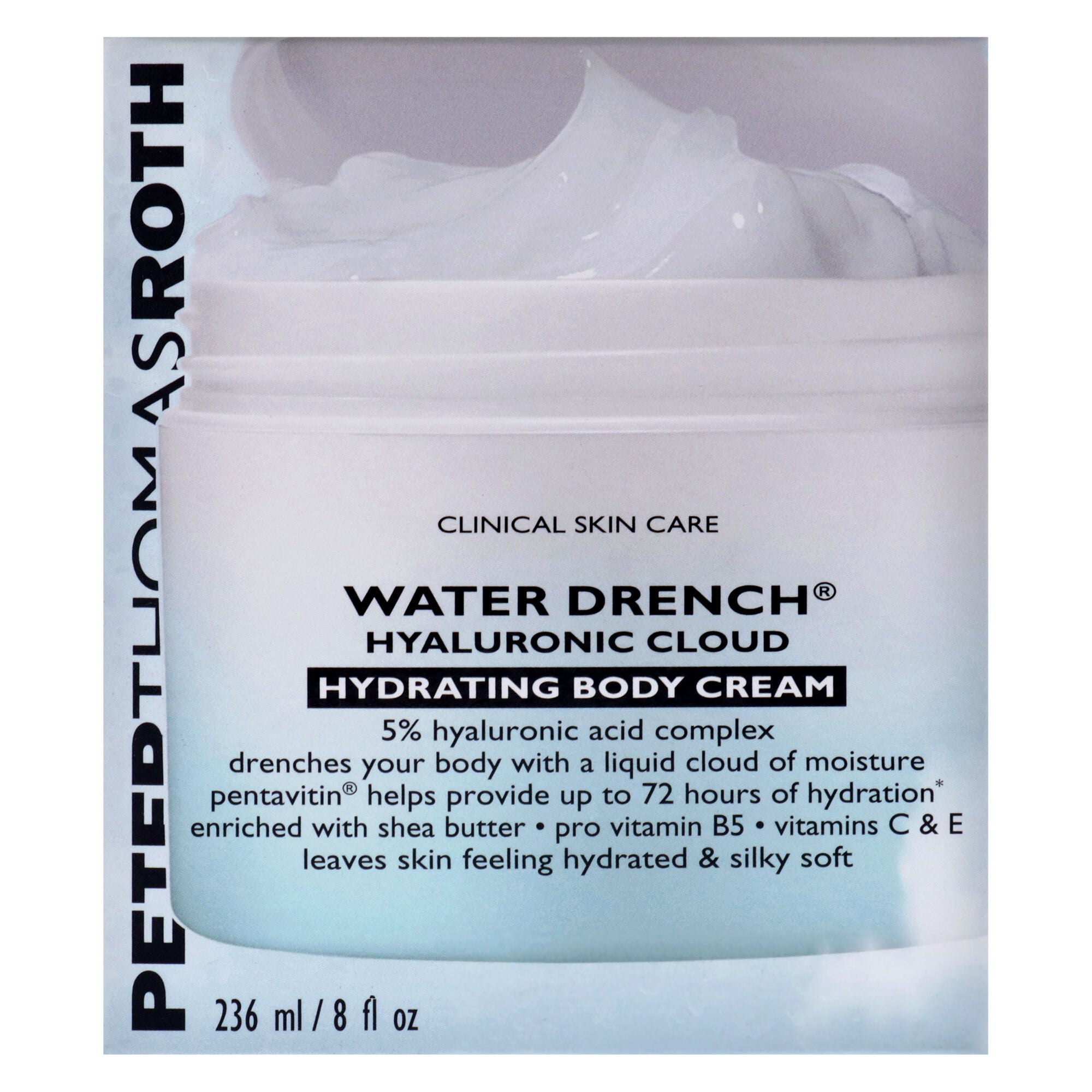 Water Drench Hyaluronic Cloud Hydrating Body Cream by Peter Thomas Roth for Unisex - 8 oz Body Cream, White, alternate image number 4