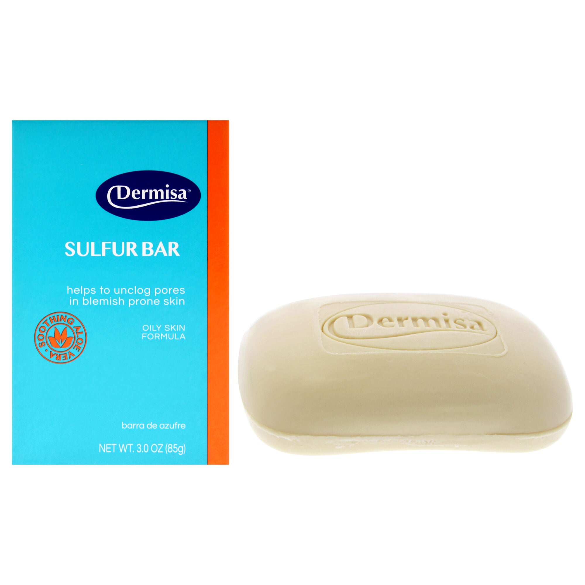 Sulfur Bar by Dermisa for Unisex - 3 oz Bar Soap, See Description, hi-res image number 0