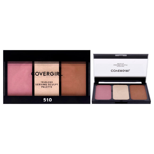 Trublend Serving Sculpt Palette - 510 Rose Nights by CoverGirl for Women - 0.23 oz Makeup, NA, hi-res image number null