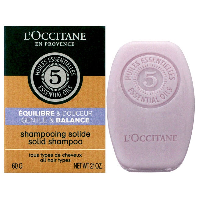 Gentle and Balance Solid Shampoo by LOccitane for Unisex - 2.1 oz Shampoo, NA, hi-res image number null