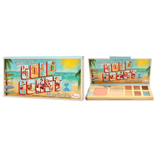 Voyage Gold Coast Face Palette by the Balm for Women - 0.35 oz Makeup, NA, alternate image number null