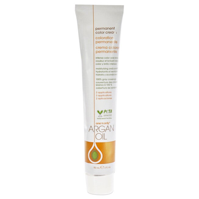 Argan Oil Permanent Color Cream - 7N Medium Natural Blonde by One n Only for Unisex - 3 oz Hair Color, , alternate image number null
