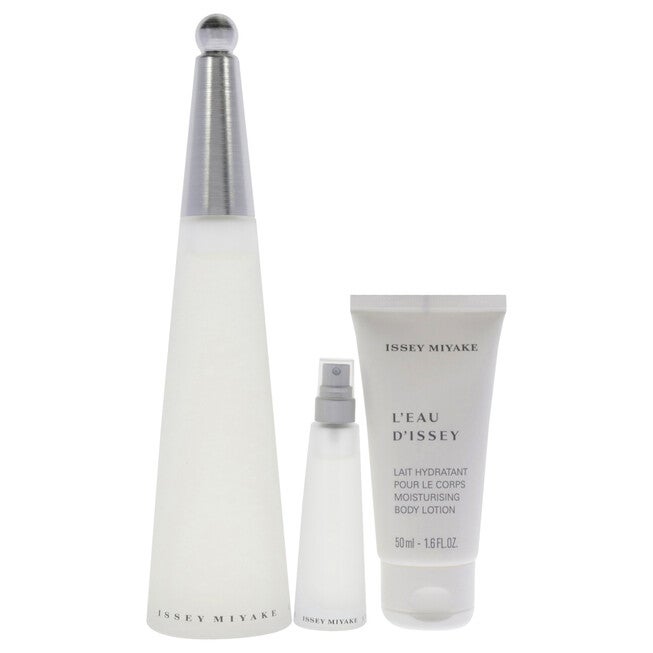 Leau Dissey by Issey Miyake for Women - 3 Pc Gift Set 3.3oz EDT Spray, 0.33oz EDT Spray, 1.6oz Body L, NA, alternate image number null