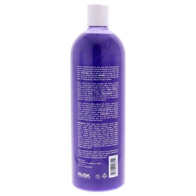 Deepshine PlatinumX Shampoo by Rusk for Unisex - 33.8 oz Shampoo, NA, alternate image number null