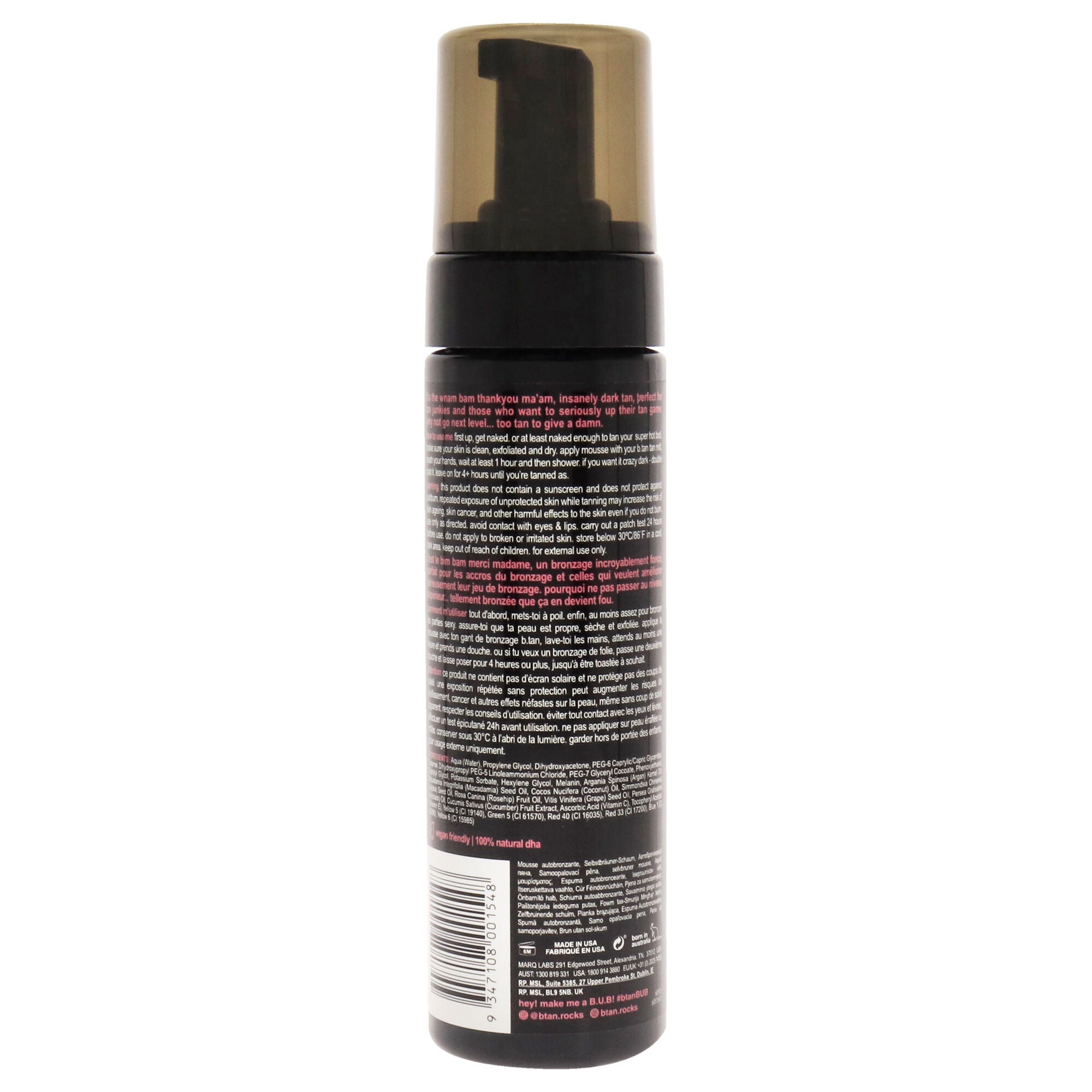 Too Tan To Give A Damn Self Tan Mousse by B.Tan for Unisex - 6.7 oz Mousse, See Description, alternate image number 2