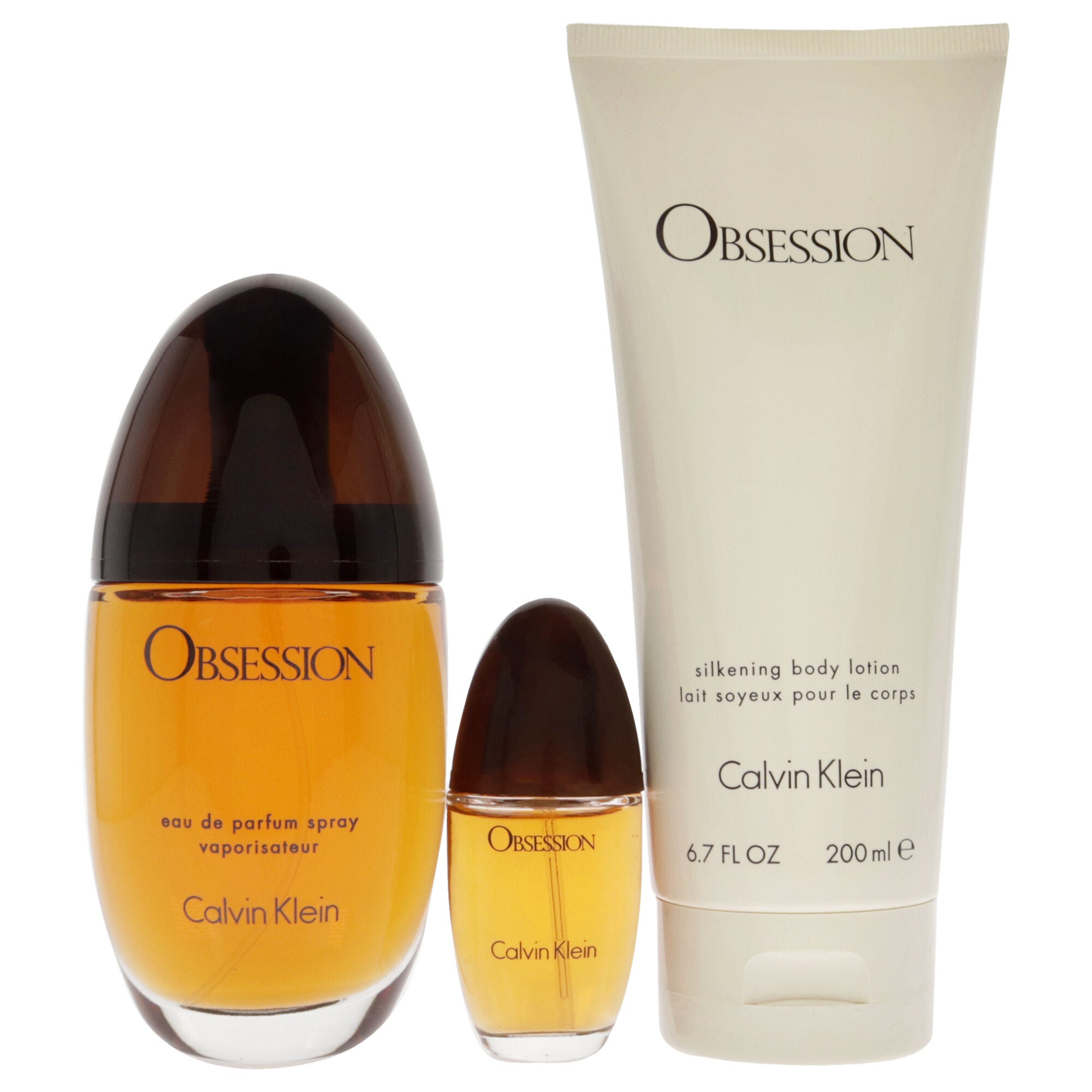 Obsession by Calvin Klein for Women - 3 Pc Gift Set 3.3oz EDP Spray, 0.5oz EDP Spray, 6.7oz Silkening Body Lotion, See Description, alternate image number 3