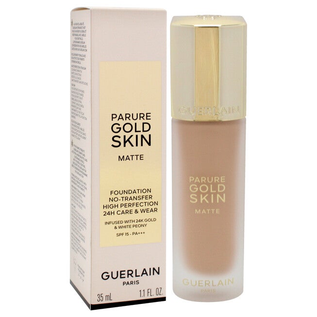 Parure Gold Skin Matte 24H Wear No-Transfer Foundation SPF 15 - 1N Neutral by Guerlain for Women - 1.1 oz Foundation, NA, alternate image number null