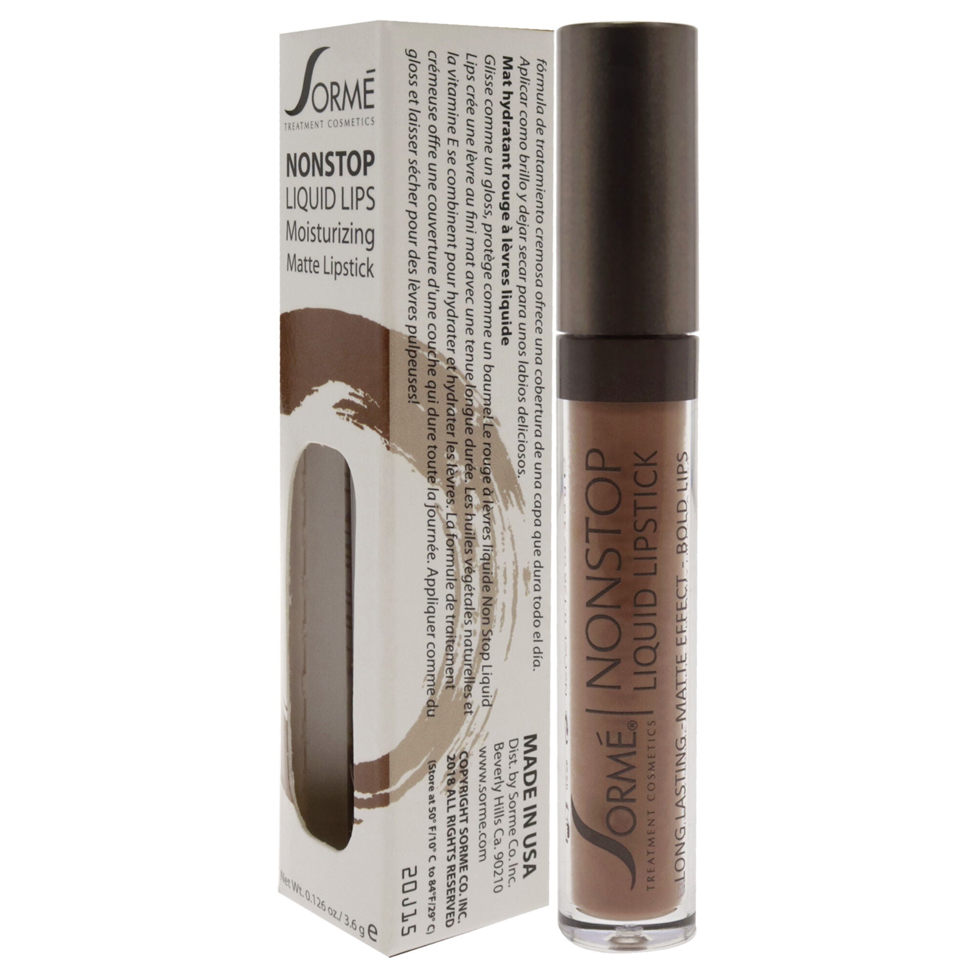 Nonstop Moisturizing Matte Liquid Lipstick - 271 Ribbon by Sorme Cosmetics for Women - 0.126 oz Lipstick, See Description, alternate image number 3