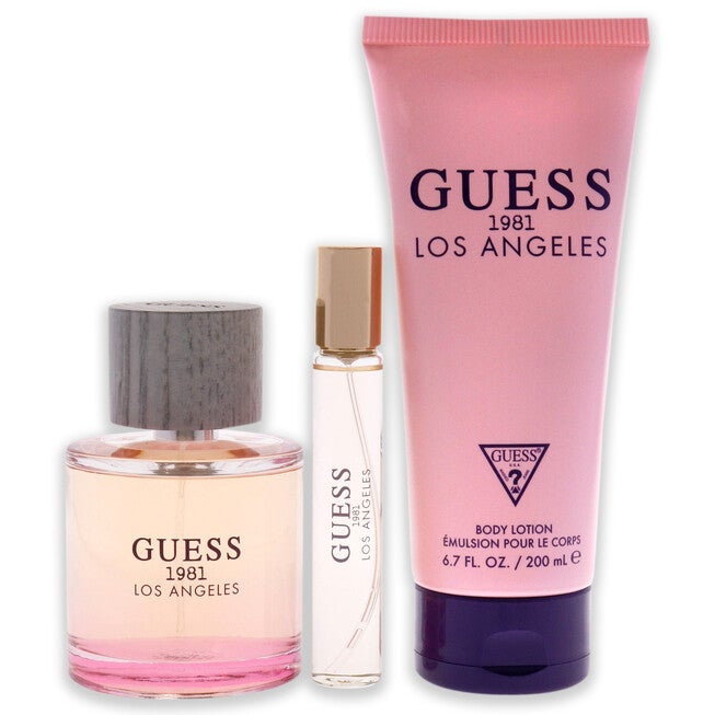 Guess 1981 Los Angeles by Guess for Women - 3 Pc Gift Set 3.4oz EDT Spray, 0.5oz EDT Spray, 6.7oz Body Lotion, , alternate image number null