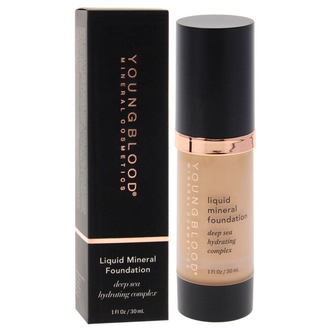 Liquid Mineral Foundation - Pebble by Youngblood for Women - 1 oz Foundation, See Description, alternate image number null
