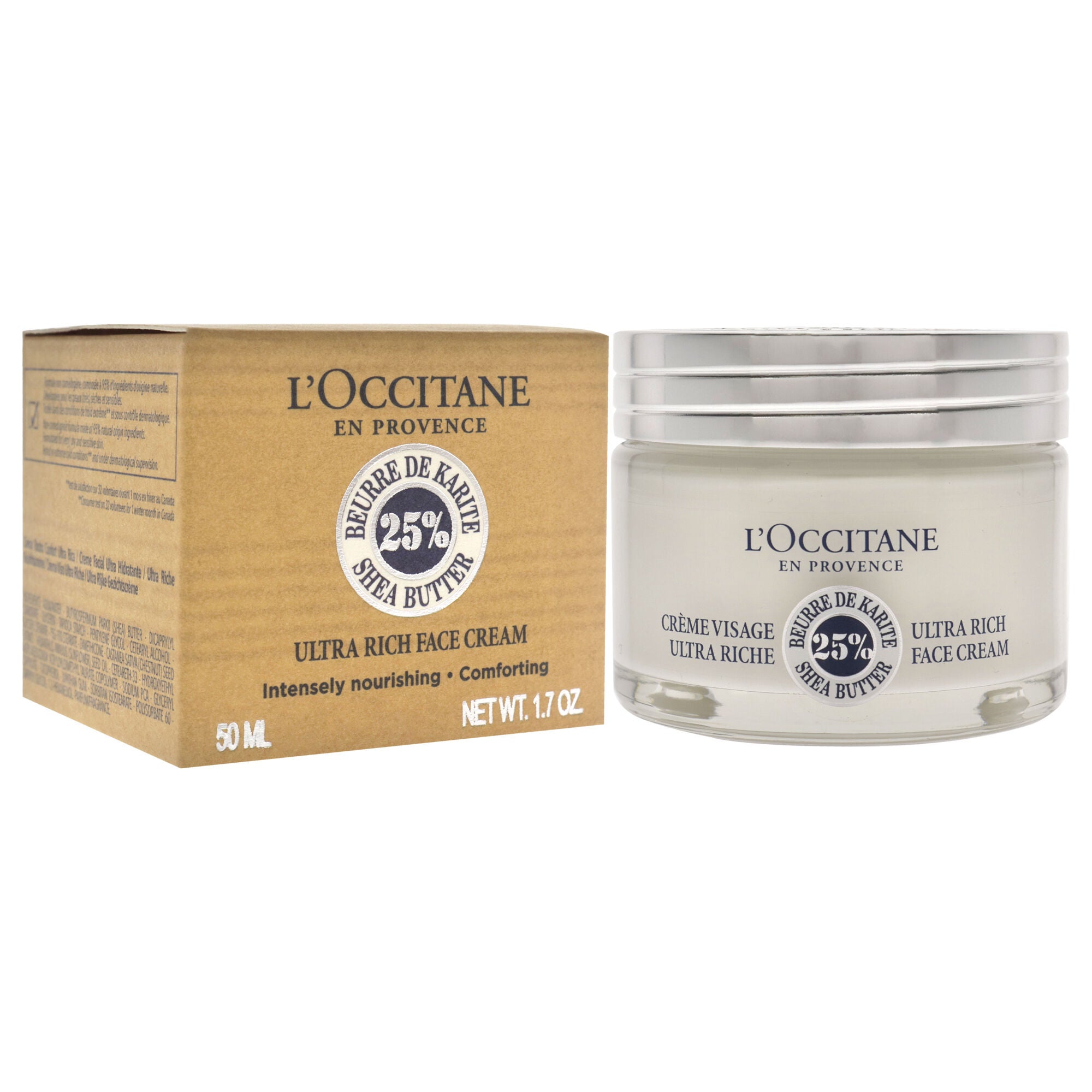 Shea Butter Ultra Rich Face Cream by LOccitane for Unisex - 1.7 oz Face Cream, , alternate image number 6