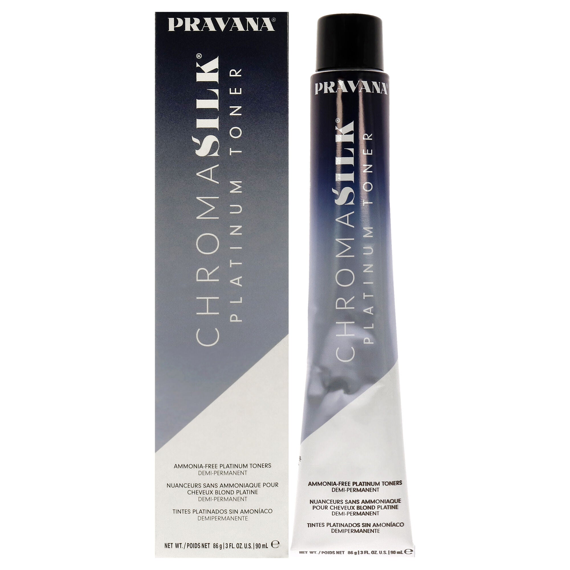 ChromaSilk Platinum Toner - Platinum Sand by Pravana for Unisex - 3 oz Hair Color, See Description, hi-res image number 0