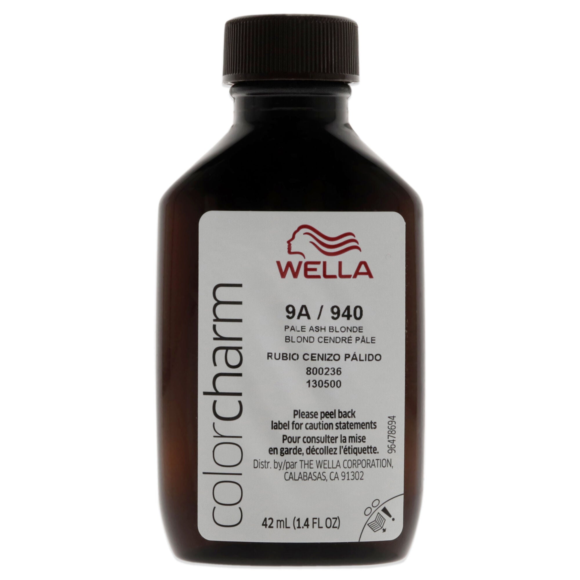 Color Charm Permanent Liquid Hair Color - 940 9A Pale Ash Blonde by Wella for Unisex - 1.42 oz Hair Color, See Description, alternate image number 4