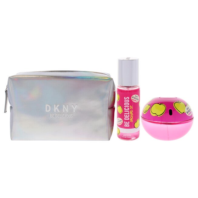 DKNY Be Delicious Orchard St by Donna Karan for Women - 3 Pc Gift Set 3.4oz EDP Spray, 4.2oz Fragrance Mist, Pouch, NA, alternate image number null