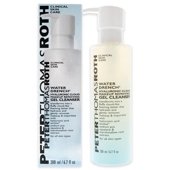 Water Drench Hyaluronic Cloud Makeup Removing Gel Cleanser by Peter Thomas Roth for Unisex - 6.7 oz Cleanser, NA, hi-res image number null