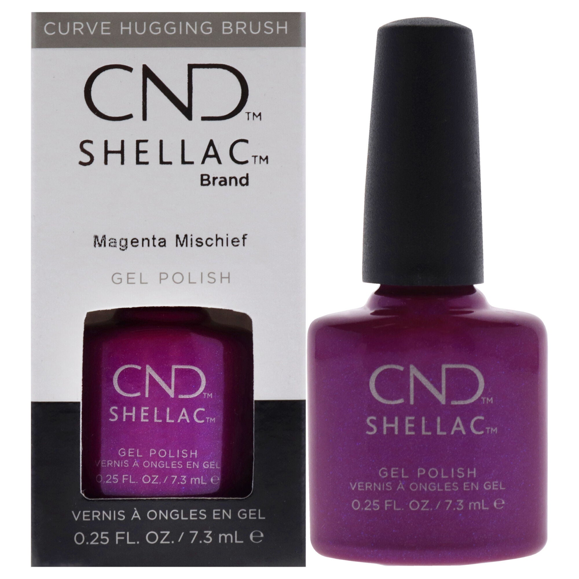 Shellac Nail Color - Magenta Mischief by CND for Women - 0.25 oz Nail Polish, See Description, hi-res image number 0