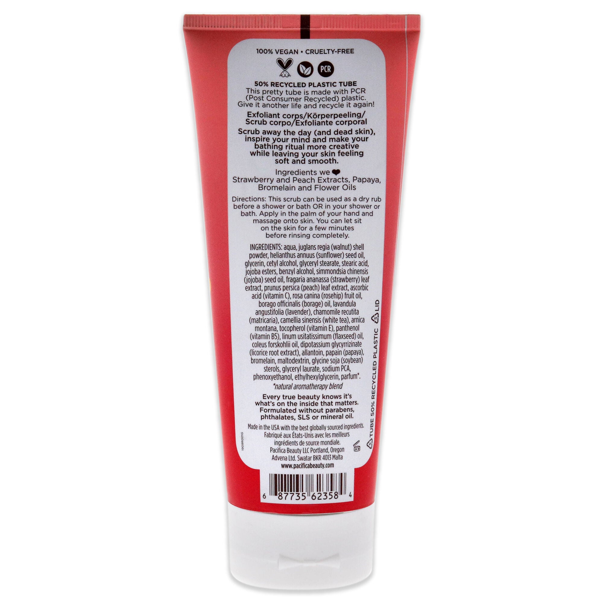 Body Scrub - Stawberry Peach by Pacifica for Women - 6 oz Scrub, See Description, alternate image number 2