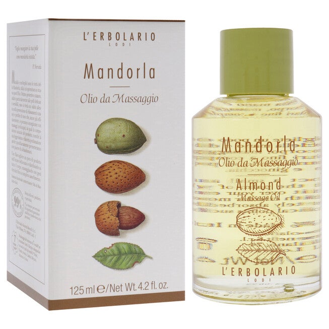 Massage Oil - Almond by LErbolario for Unisex - 4.2 oz Oil, NA, alternate image number null