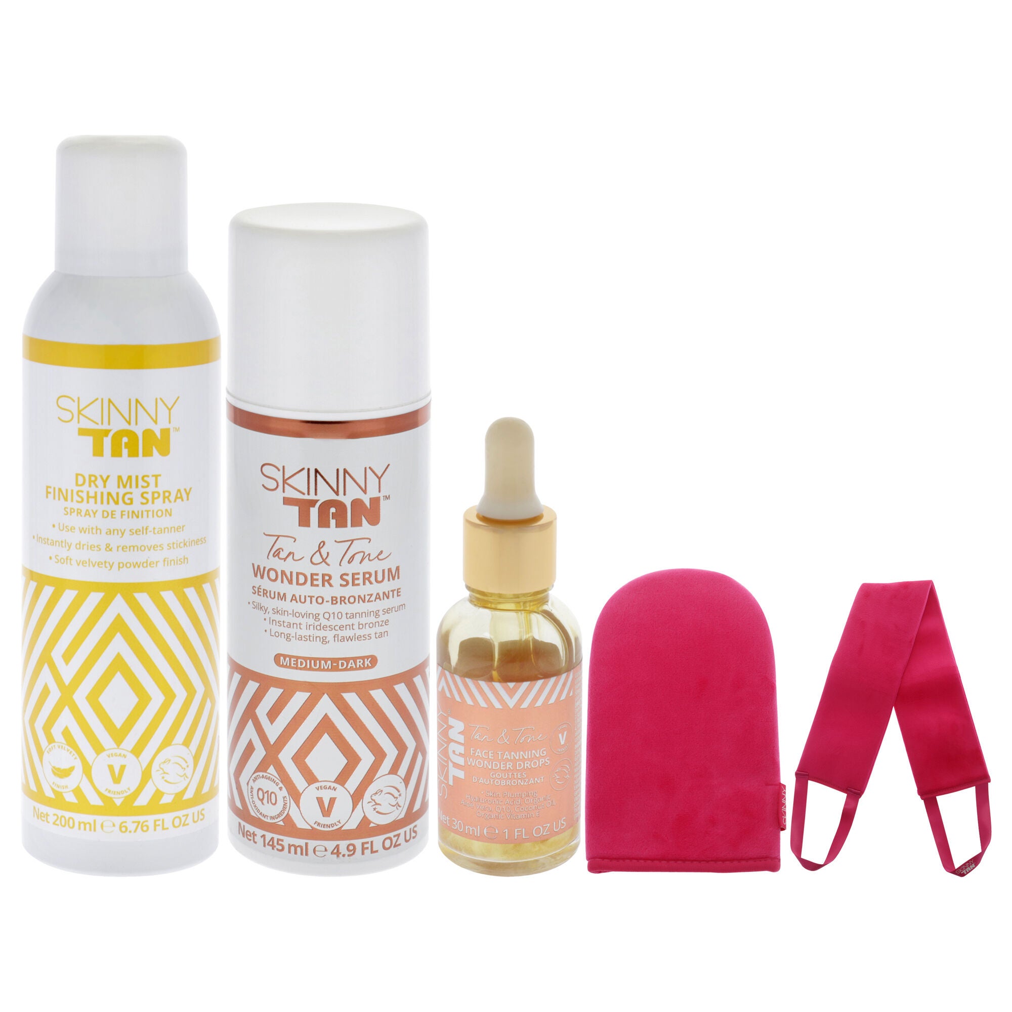 Wonder Tanning Collection Set by Skinny Tan for Women - 5 Pc Gift Set, See Description, alternate image number 4