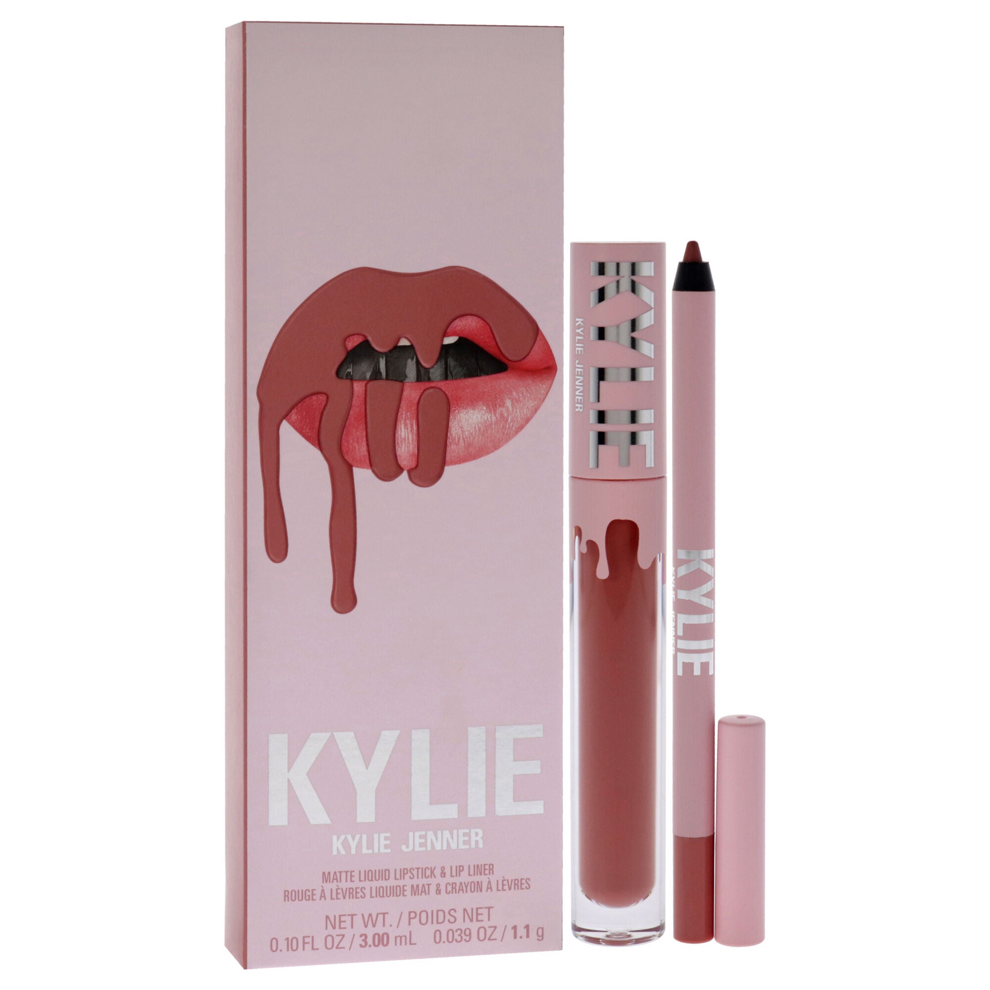 Matte Lip Kit - 301 Angel by Kylie Cosmetics for Women - 2 Pc 0.10oz Matte Liquid Lipstick, 0.039oz Lip Liner, See Description, alternate image number 2