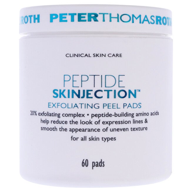 Peptide Skinjection Exfoliating Peel Pads - All Skin Types by Peter Thomas Roth for Unisex - 60 Pc Pads, NA, hi-res image number null