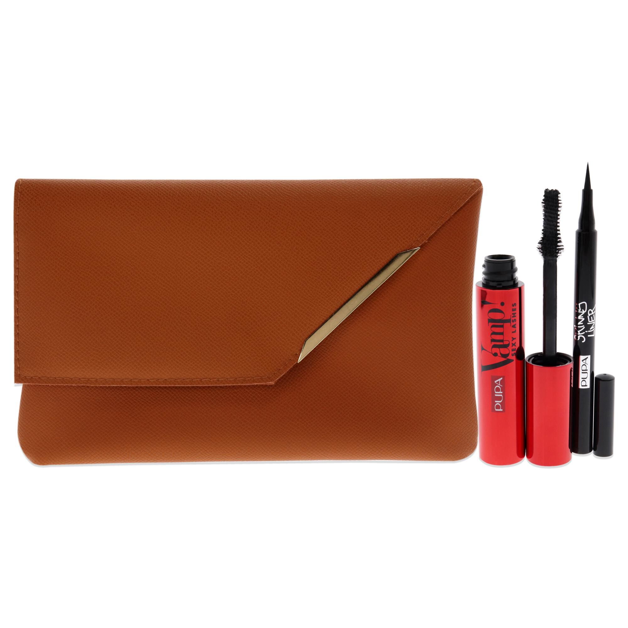 Vamp! Sexy Lashes and Skinny Liner Set by Pupa Milano for Women - 3 Pc 0.40oz Vamp! Sexy Lashes Mascara - 011 Black, 0.034oz Skinny Liner, Handy Bag, , alternate image number 4