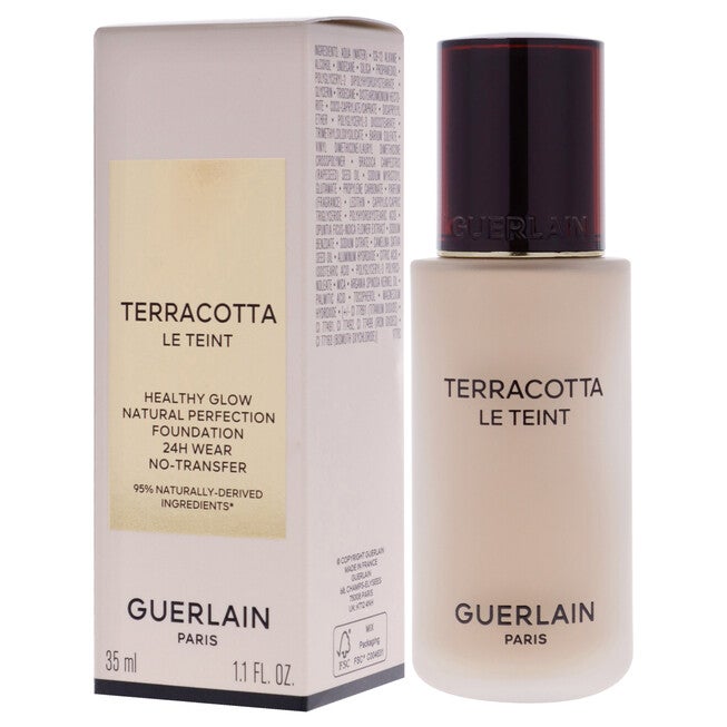 Terracotta Le Teint 24H Wear No-Transfer Foundation - 2W Warm by Guerlain for Women - 1.1 oz Foundation, NA, alternate image number null