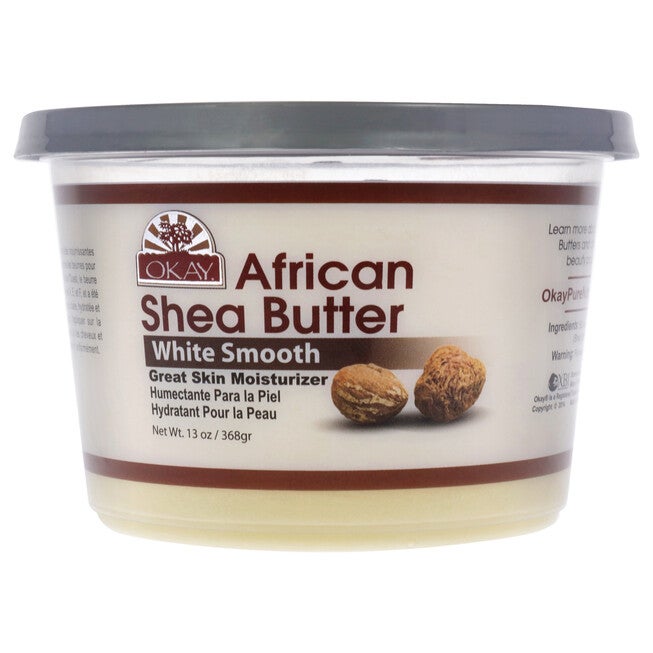 African Shea Butter White Smooth Moisturizer by Okay for Unisex - 13 oz Body Butter, NA, hi-res image number null