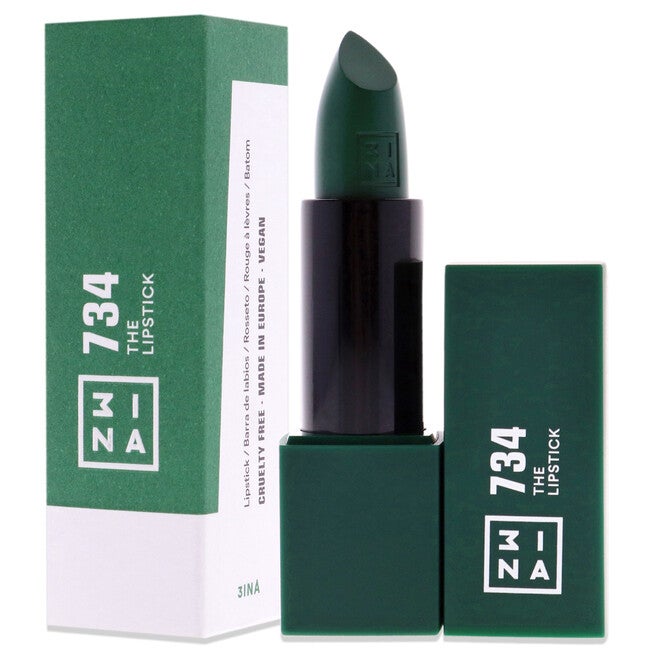 The Lipstick - 734 Deep Winter Green by 3INA for Women - 0.16 oz Lipstick, NA, alternate image number null