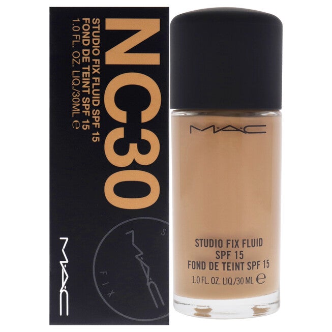 Studio Fix Fluid SPF 15 - NC30 by MAC for Women - 1 oz Foundation, NA, hi-res image number 0