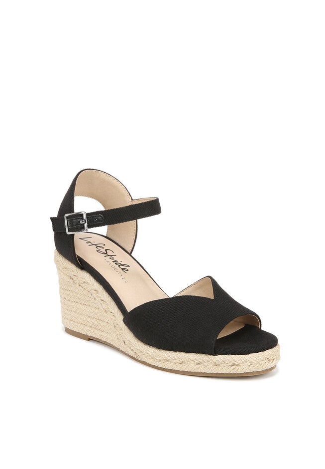 Tess Sandal, BLACK FABRIC, hi-res image number null