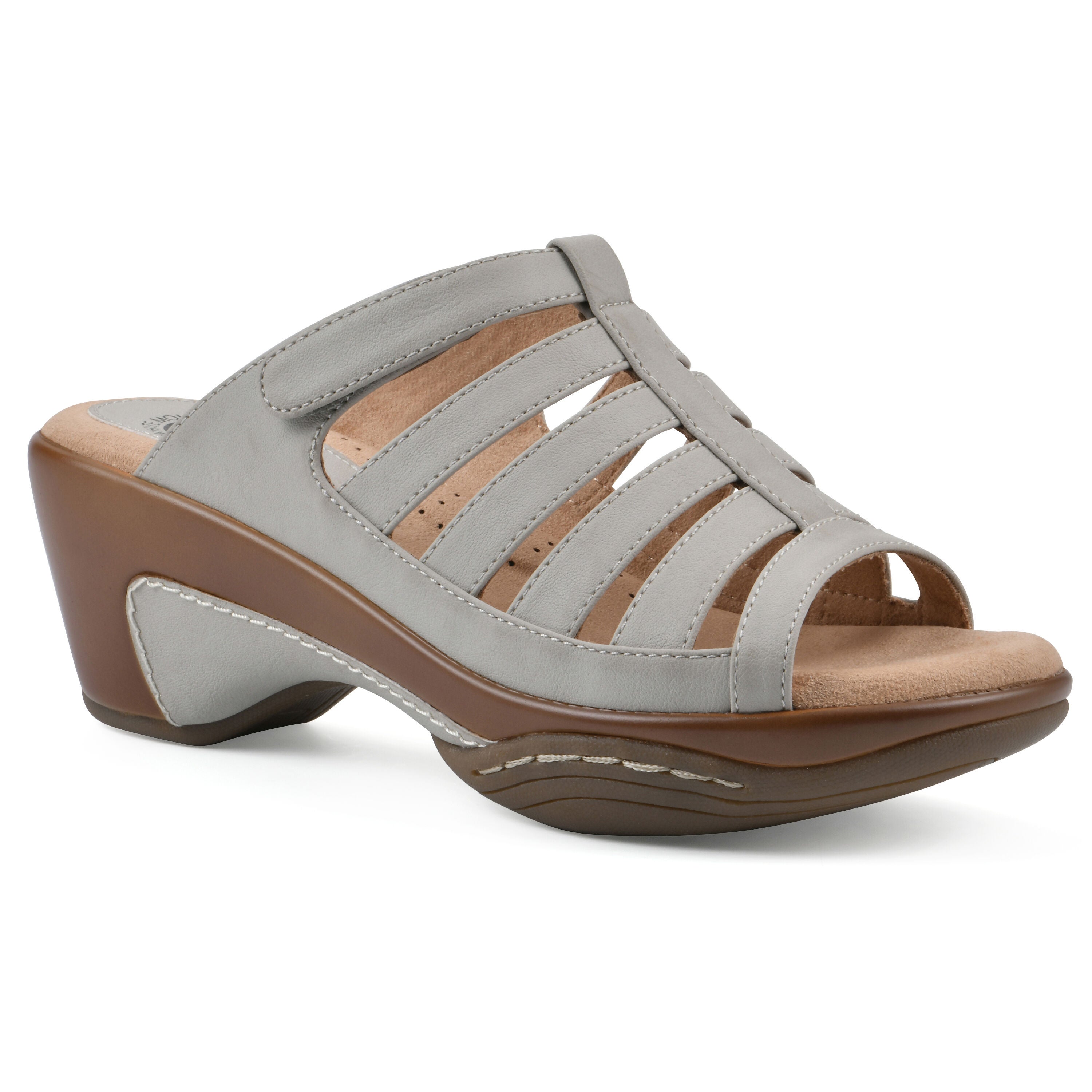 Valencia Slip-On Clog Sandal, ICE BURNISHED, hi-res image number 0