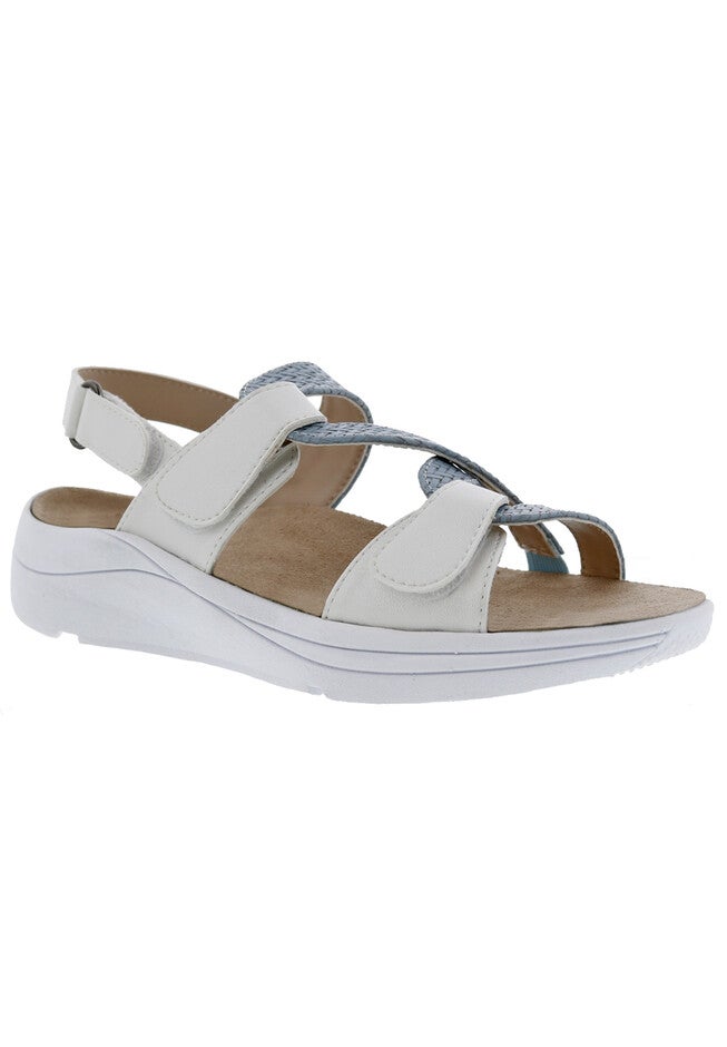 Serenity Sandal, WHITE BLUE COMBO, hi-res image number 0