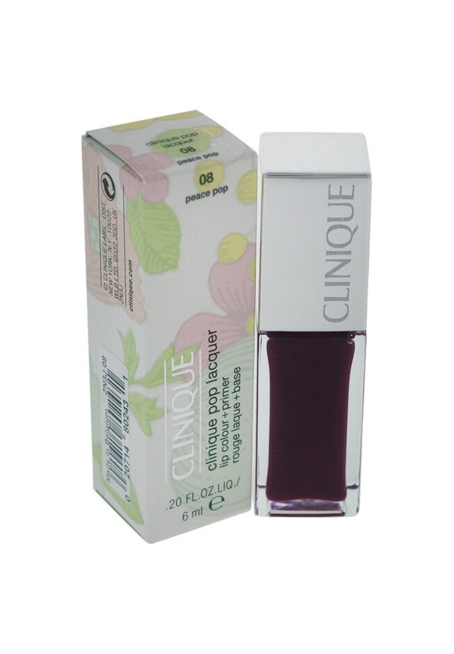 Clinique Pop Lacquer Lip Colour + Primer # 04 Sweetie Pop -0.2 Oz Lip Gloss, PEACE POP, hi-res image number null