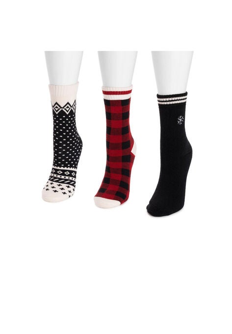 3 Pair Terry Slipper Socks, , alternate image number null