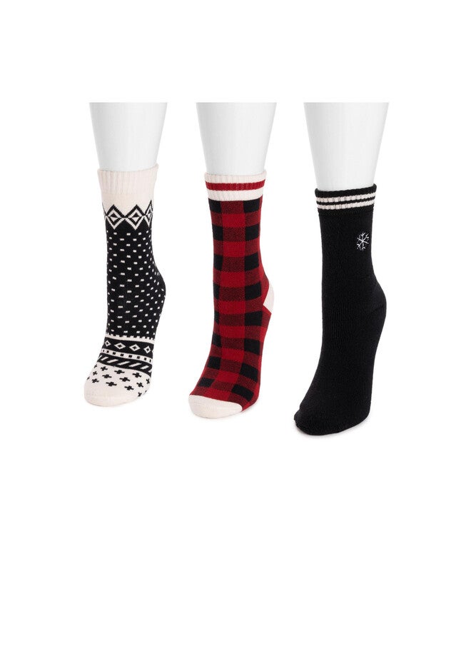 3 Pair Terry Slipper Socks, , alternate image number null
