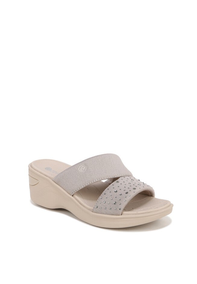 Dynasty Bright Wedge Sandal, BEIGE FABRIC, hi-res image number null