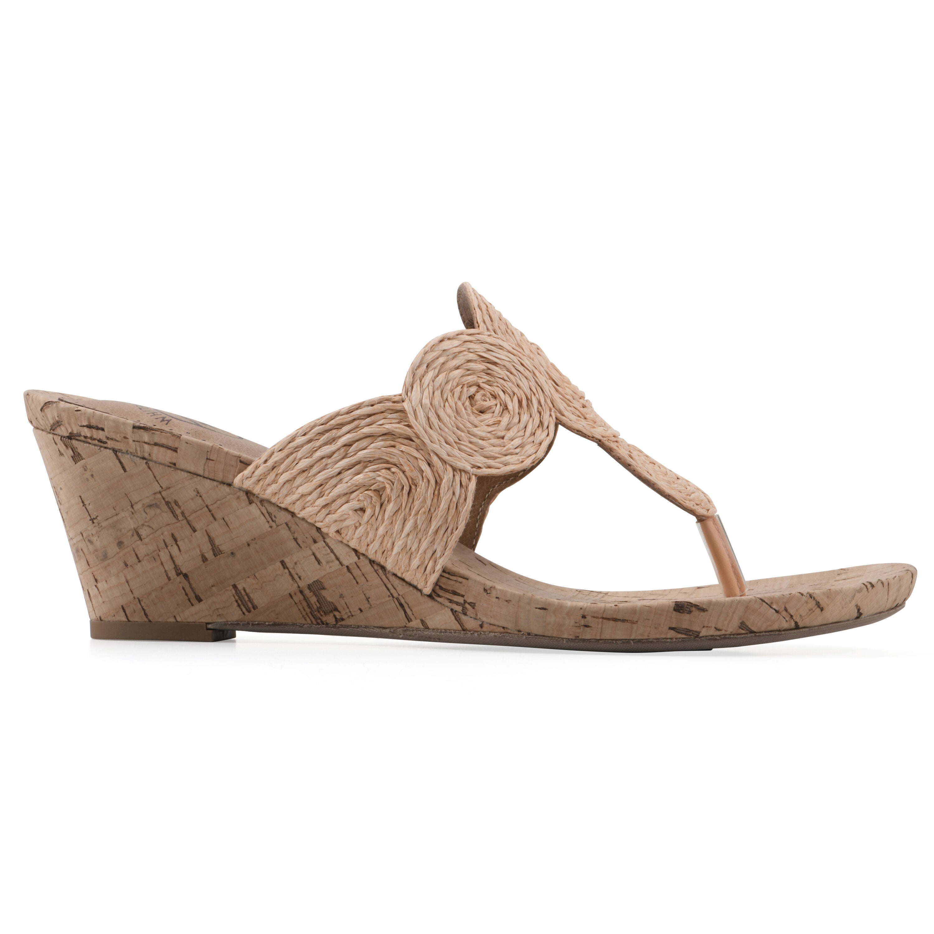 Affogato Wedge Sandal, APRICOT SMOOTH, alternate image number 2