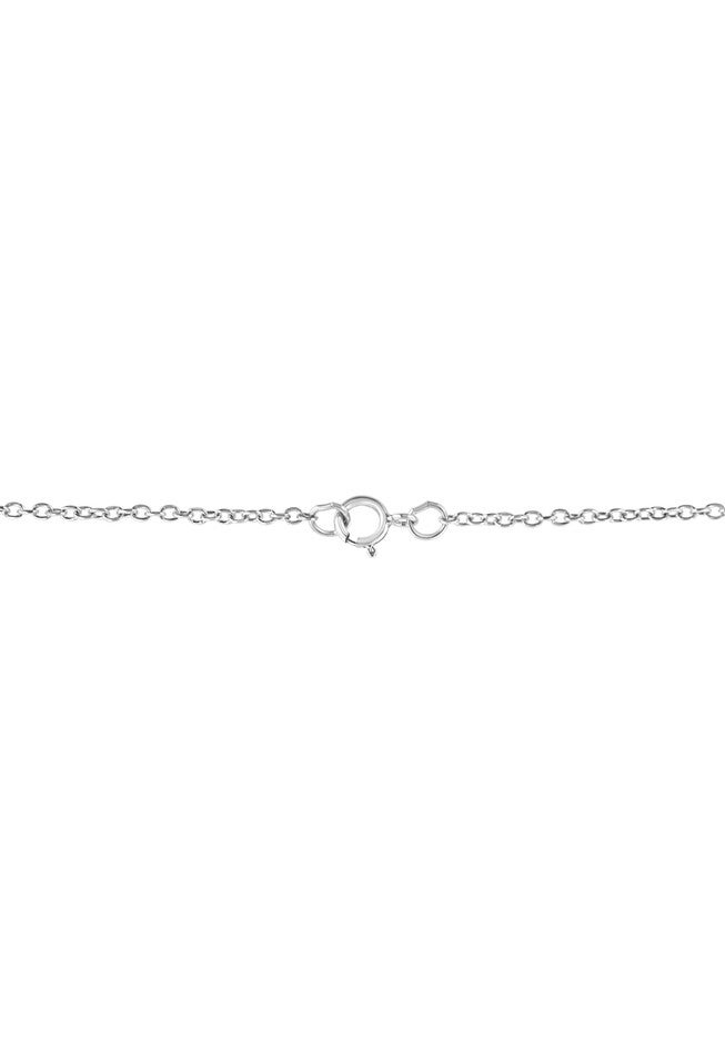 Sterling Silver Diamond Accent Virgo Zodiac Key Pendant Necklace, , alternate image number null