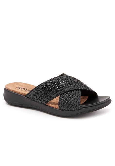 Tillman Sandals by SoftWalk®, BLACK WOVEN, hi-res image number null