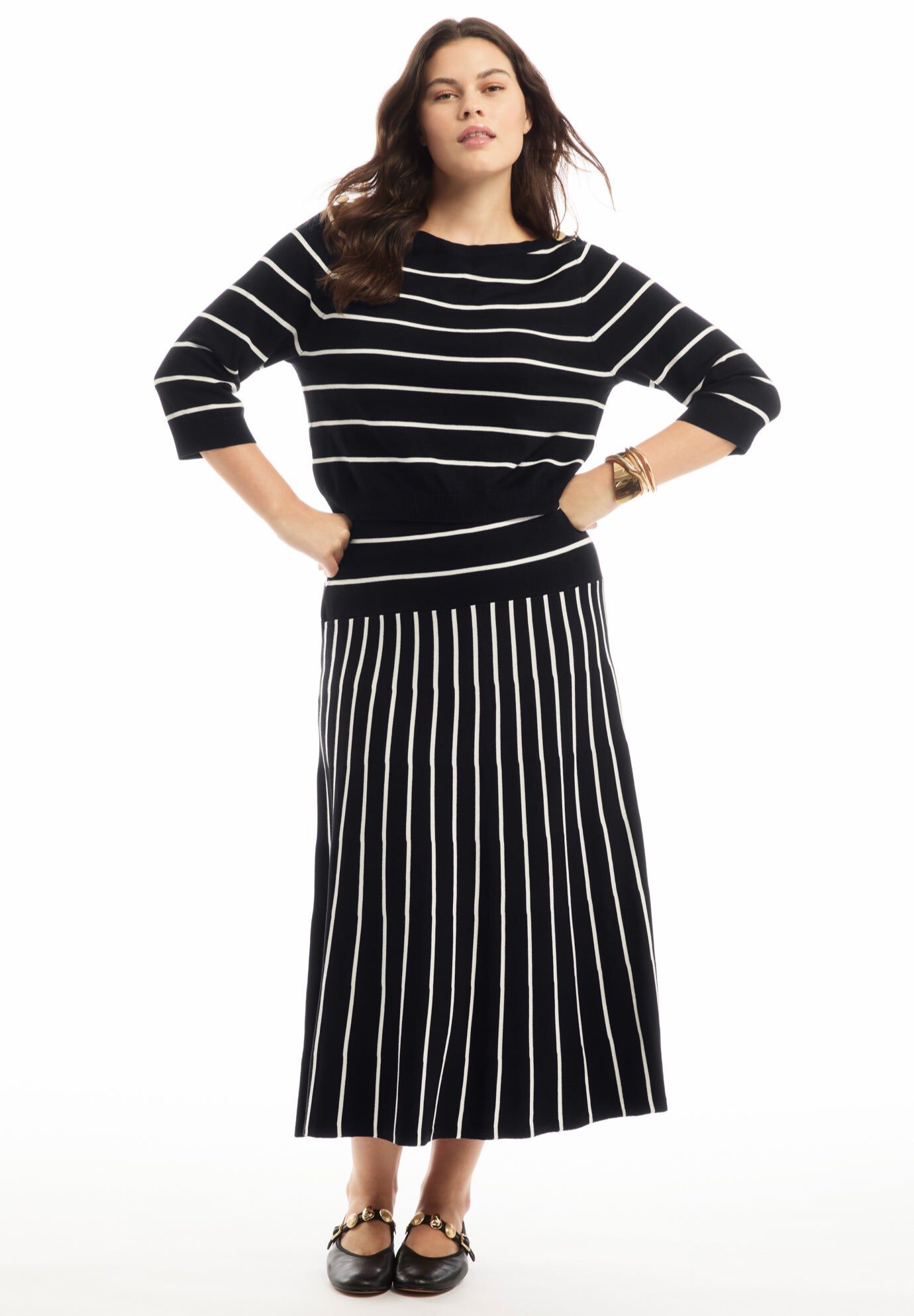 Cropped Boat Neck Sweater