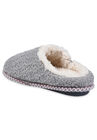 Textured Knit Clog With Fur Lining Slippers, , on-hover image number null