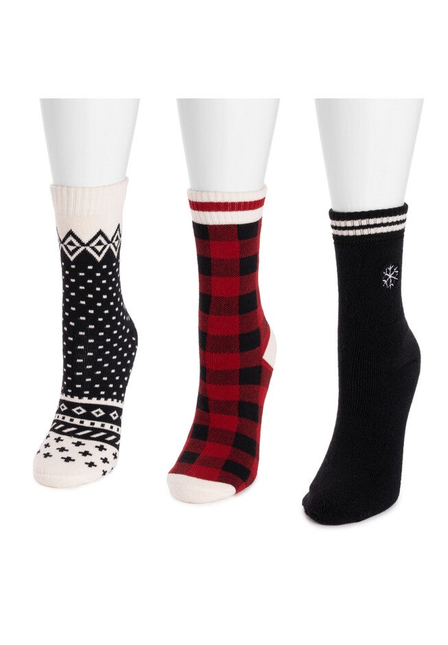 3 Pair Terry Slipper Socks, , on-hover image number null