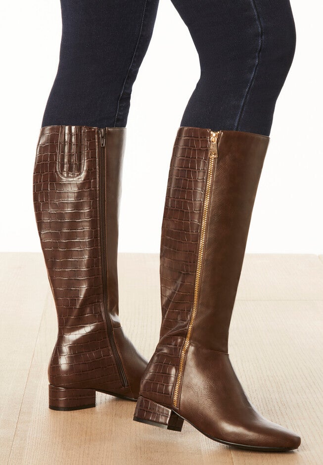 The Emerald Wide Calf Boot, , alternate image number null