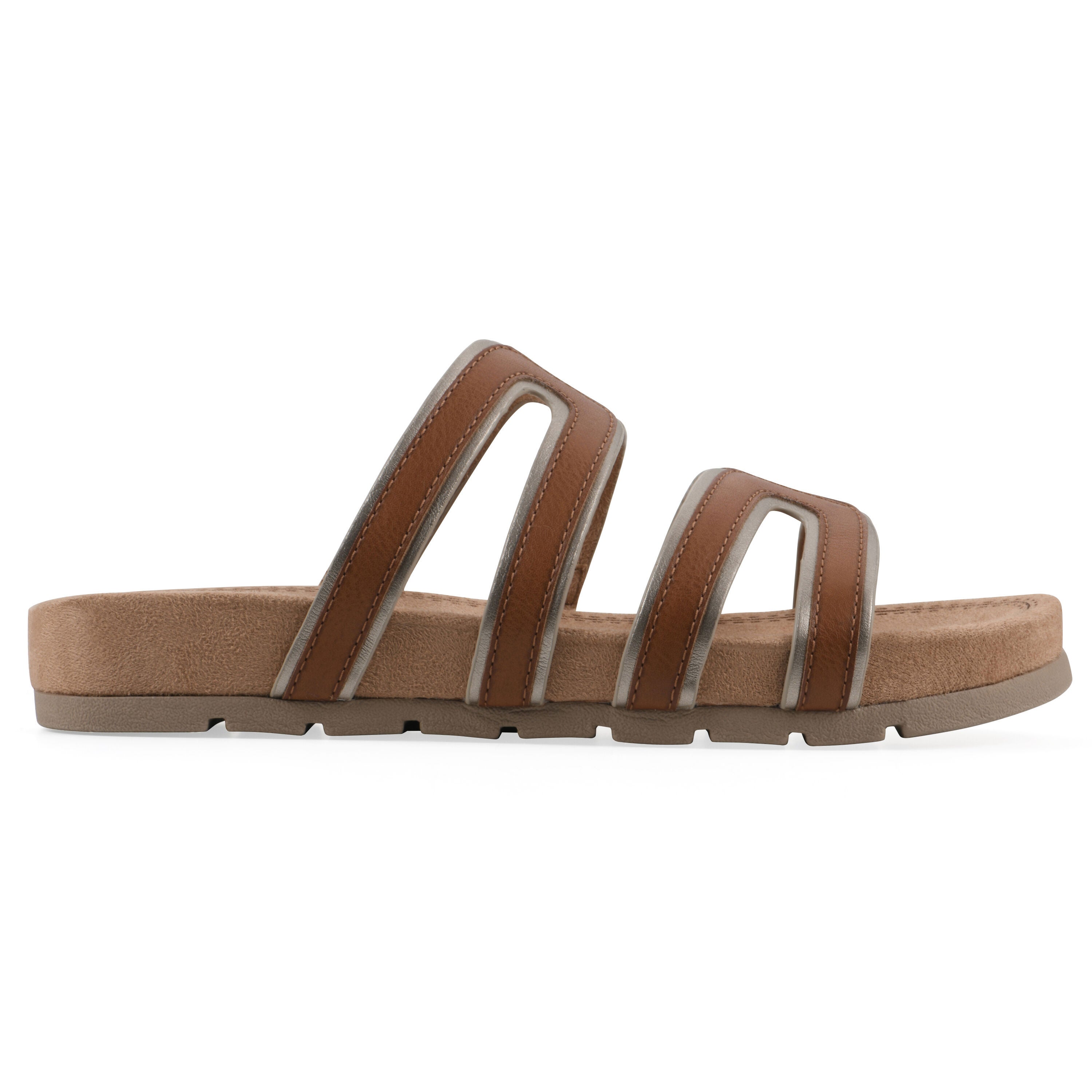 Tinarose Slide Sandal, COGNAC PALE GOLD, alternate image number 2