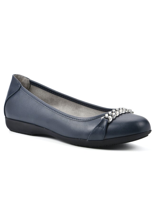 Charmed Casual Flat, NAVY SMOOTH, hi-res image number null