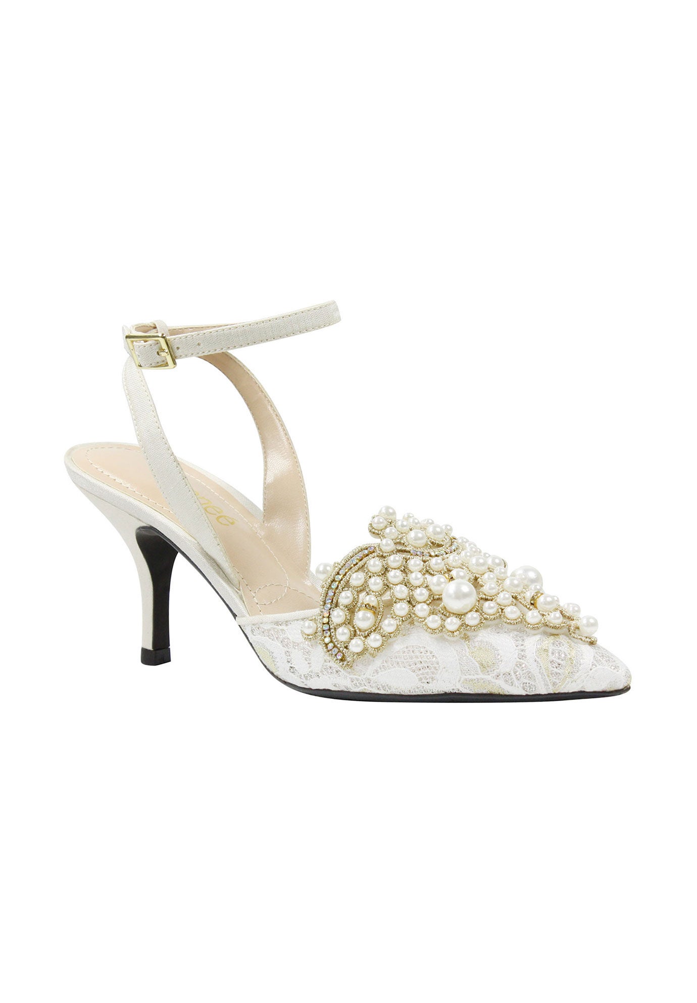 Desdemona Pumps by J. Renee®, IVORY WHITE PEARL, hi-res image number 0